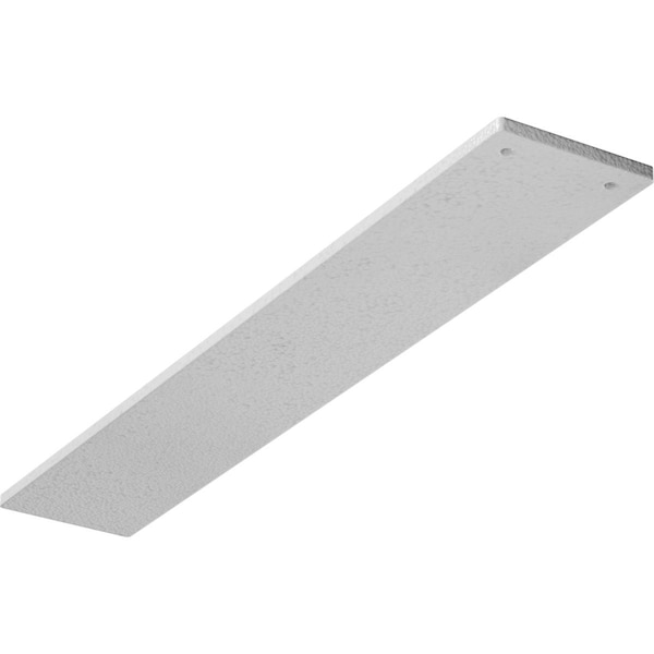 Ekena Millwork 3"W x 18"D Logan Hidden Support Steel Bracket w/ 14" Support Depth, Hammered White BKTM03X18LOHWH - main